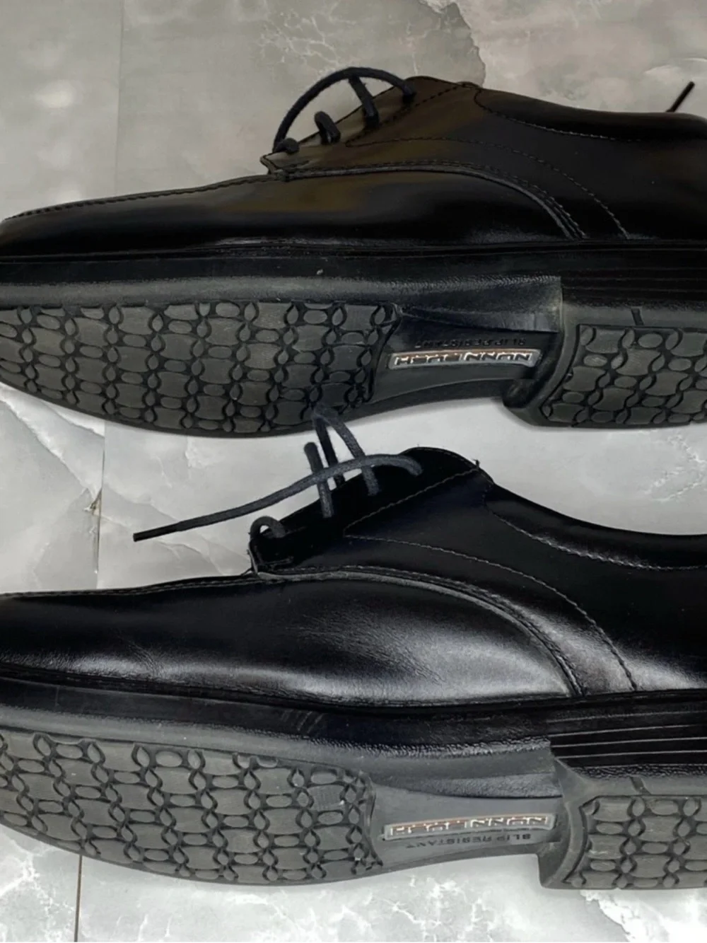 Mens Black Leather NUNN BUSH 84175-001 Lace Dress Oxfords Loafers Shoes Size 8